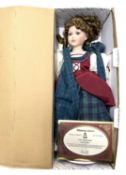 A boxed Limited Edition Alberon Dolls porcelain doll, 'Flora MacDonald'. With certificate, 124/3000