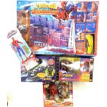 A mixed lot of boxed Marvel Spider-Man playsets and toys to include: - Ultimate City Playset by