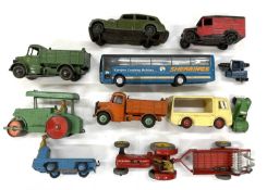 A mixed lot of various die-cast Corgi and Dinky vehicles