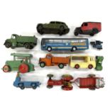 A mixed lot of various die-cast Corgi and Dinky vehicles