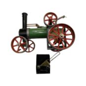 An unboxed early Mamod TE1A Traction Engine,