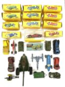 A mixed lot of predominantely die-cast Dinky toy vehicles - both loose and in original boxes, to