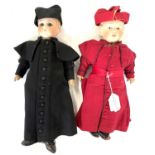 Dolls Dressed as Cardinals