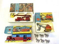 A mixed lot of die-cast Corgi toys in original boxes, to include: - Simon Snorkel Fire Engine - 1130