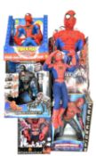 A mixed lot of Spider-Man collectible figures and toys in original boxes to include: - ToyBiz
