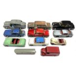 A mixed lot of Dinky die-cast vehicles, mostly saloons, to include: - Mercedes Benz 600 - Rolls