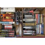 A large quantity of retro PC games and walkthrough guides, all in original boxes and cases, to