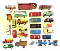 A mixed lot of die-cast Corgi and Dinky vehicles