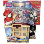 A mixed lot of boxed Megabloks Spider-Man toys, to include: - Set 1931: Spider-Man vs Venom - Set