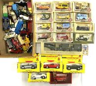 A mixed lot of boxed and unboxed die-cast and plastic vehicles to include: - Boxed Matchbox: