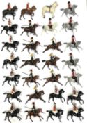 A good collection of Britains (W Britain) die-cast/lead cavalry, a/f