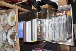 Box of various CD's and DVD's