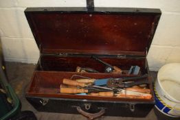 Vintage tool box and contents