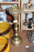 20th Century brass alter candlestick