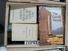 Box of mixed books to include The Greek World etc