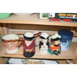 Mixed Lot: Assorted Toby jugs to include Royal Doulton The Huntsman and various others