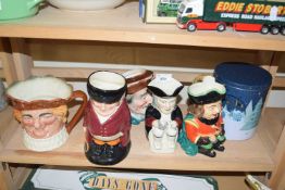 Mixed Lot: Assorted Toby jugs to include Royal Doulton The Huntsman and various others