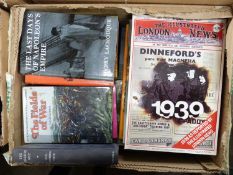 Box of mixed books to include The Last Days of Napoleon's Empire and The Fields of War