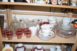 Mixed Lot: Various drinking glasses, tea wares etc