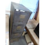 Vintage metal filing cabinet