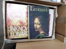 Box of mixed books to include American Painting 1900-1970,The Life Library of Art, The Unknown