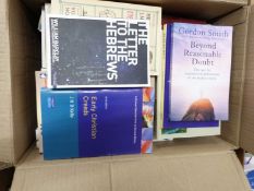 Box of mixed books to include The Letter to the Hebrews, etc