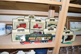 Quantity of Lledo Days Gone model vehicles, Eddie Stobart lorry etc