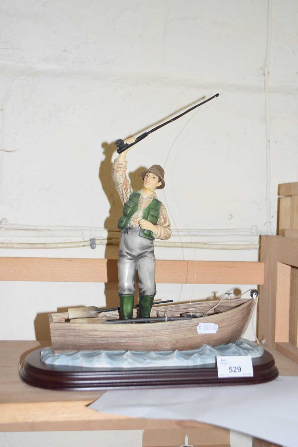 Leonardo model of a fisherman without box