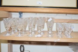 Collection of Stuart and other drinking glasses