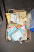 Large box of various assorted books, ephemera etc