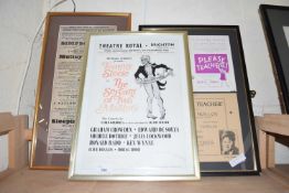Theatre interest, framed advertising prints for The Theatre Royal, Brighton, The Servant of Two