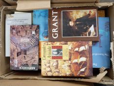 Box of mixed books to include Commander of the Armada and the Seacraft of Pre-History by Paul