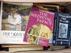 Box of mixed books to include The Roman Army at War 100 BC to 200 AD etc
