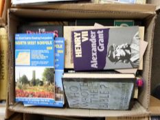 Box of mixed books to include Who Wrote the Bible by Richard Elliot Friedman, Alexander Grant etc