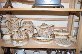 Quantity of Fosters Pottery mottled glazed table wares