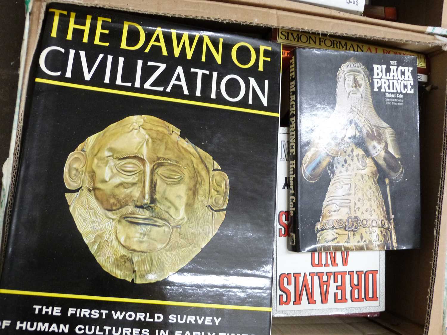 Box of mixed books to include The Dawn of Civilisation in the 18th Century edited by Alfred Cobban
