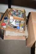 Collection of various boxes of artists paints