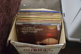 One box of assorted records