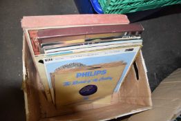 One box of assorted mixed records