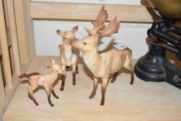 Beswick deer family