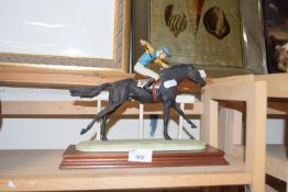 Border Fine Arts model of a horse and jockey, no box or certificate