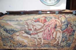20th Century needlework wall hanging in the Medieval style