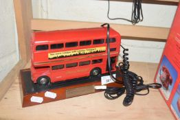 London Transport novelty telephone formed as a bus