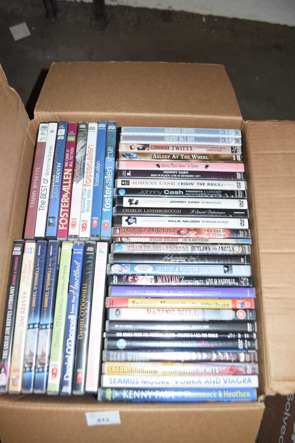 One box of assorted DVD's