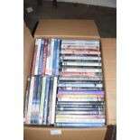 One box of assorted DVD's