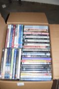 One box of assorted DVD's