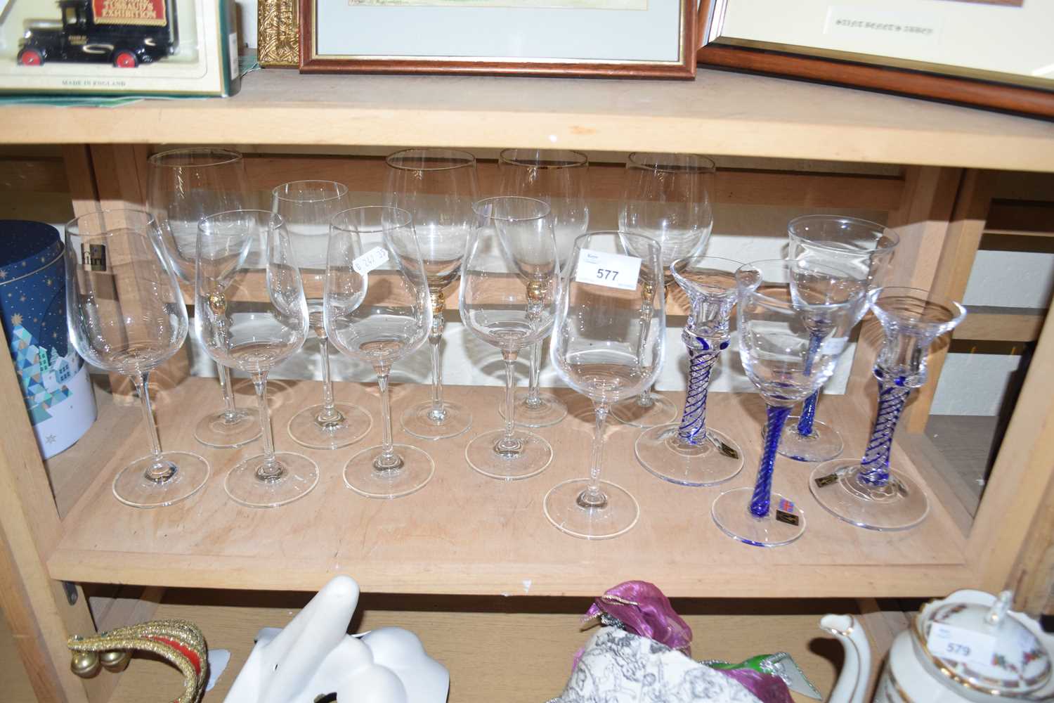 Mixed Lot: Drinking glasses to include Langham Glass examples