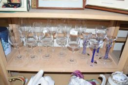 Mixed Lot: Drinking glasses to include Langham Glass examples