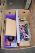One box of bungee chords, hose attachments etc