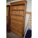 Modern pine bookcase cabinet